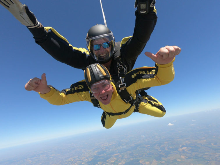 Graeme's Tandem parachute jump