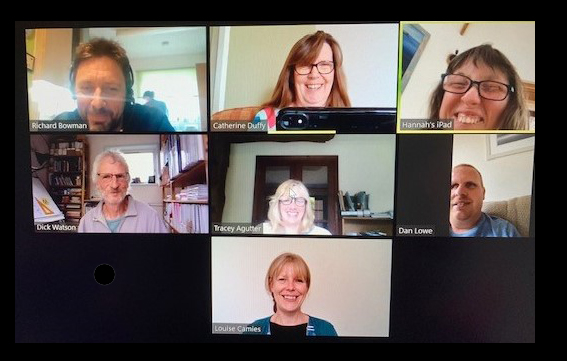 Staff and clients embracing a new way of communicating via Zoom