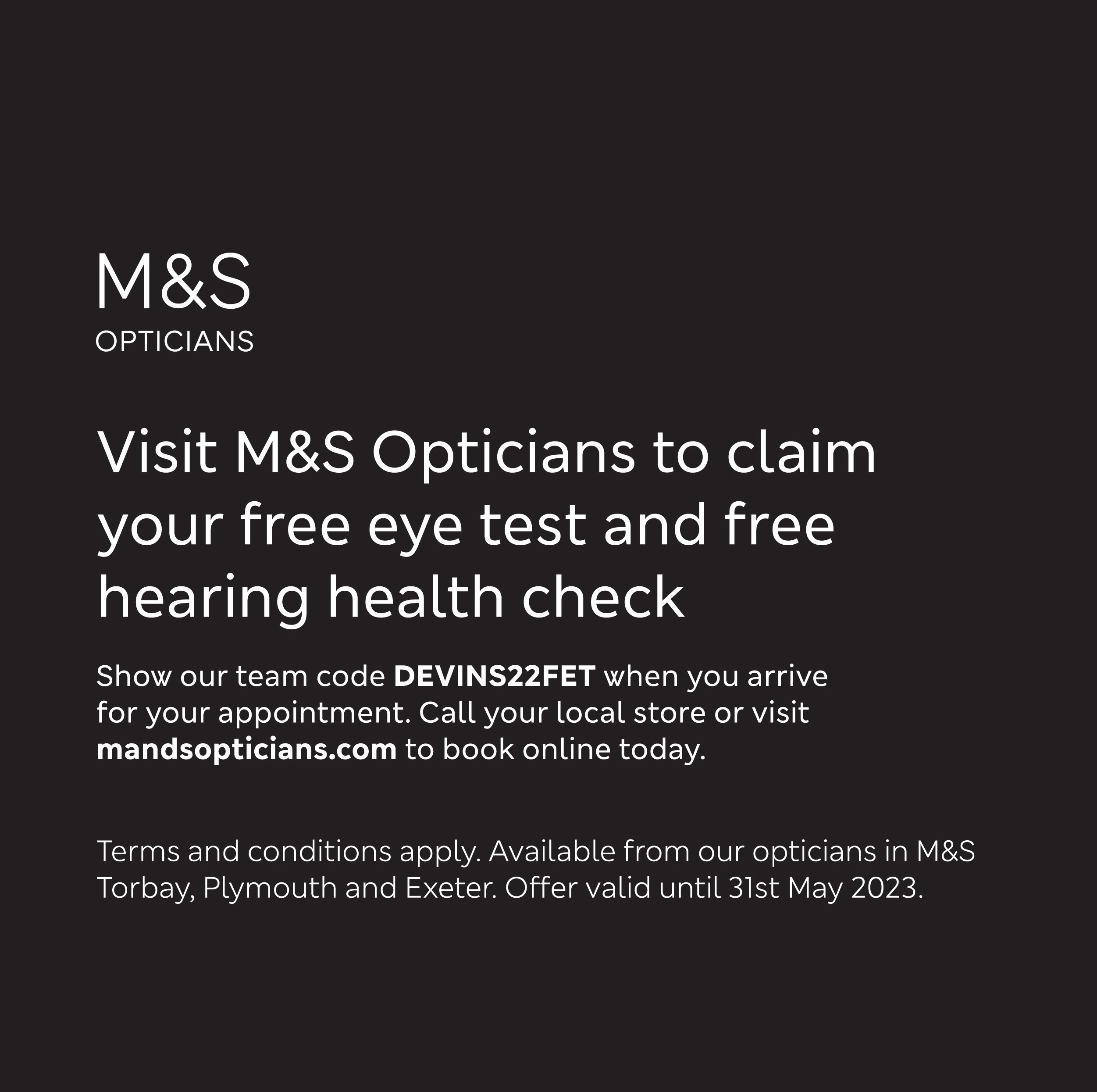 M and S Opticians