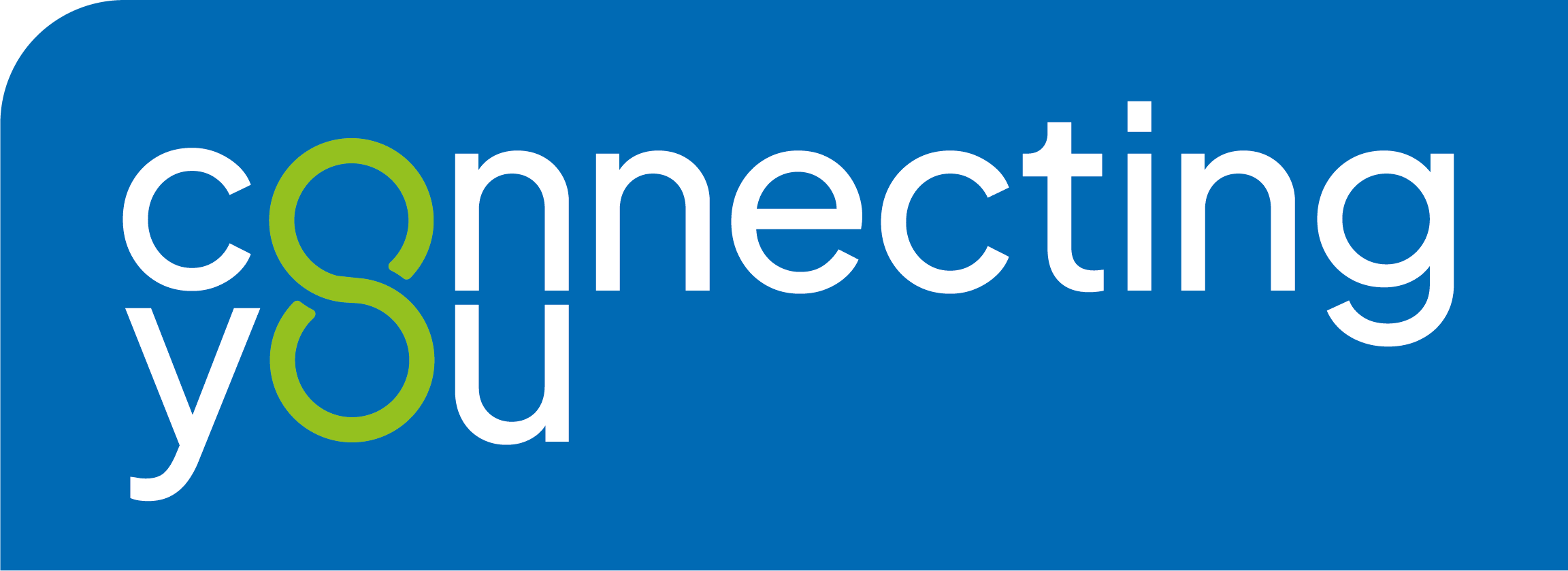 Connecting You Logo Blue_Green negative